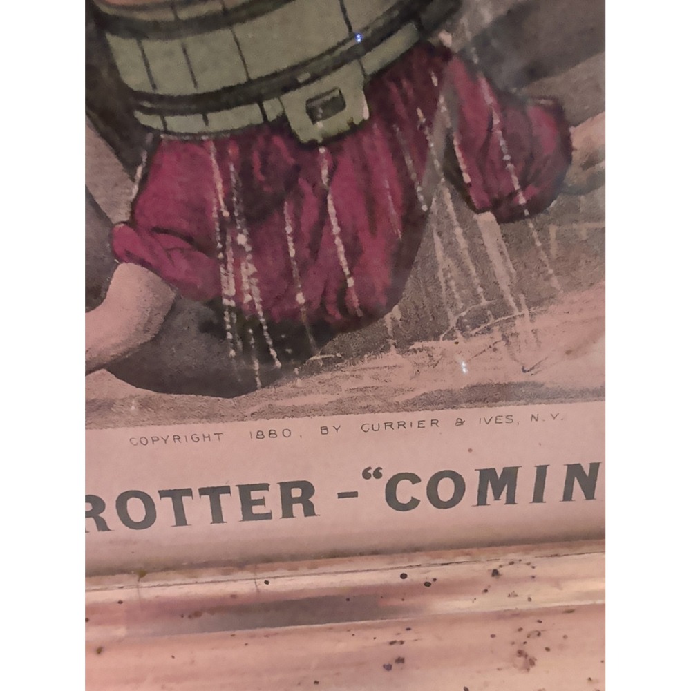RARE 1880 Currier & Ives "Crack Trotter" Thomas Worth Horse Prints Kennedy - Picture 8 of 10